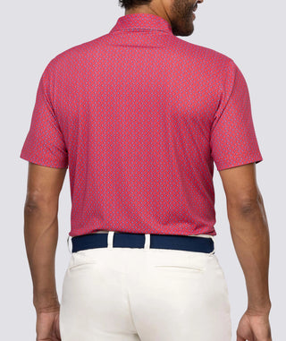 Archer Men's Performance Polo - Chest - Turtleson - Red/Royal Archer 