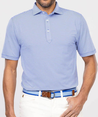 Carter Stripe Performance Men's Polo - Front Polo - Turtleson