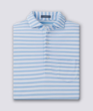 Cole Cotton Stripe Performance Polo - turtleson