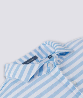 Cole Cotton Stripe Performance Polo - turtleson