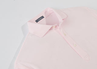 Turtleson - Lester Oxford Men's Polo - Collar Pale Pink