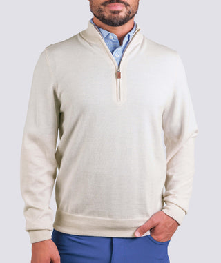 Italian Merino Quarter-Zip Sweater