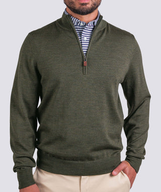 Italian Merino Quarter-Zip Sweater