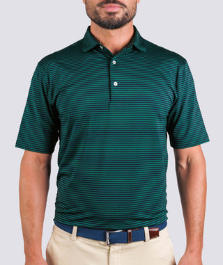 Edward Stripe Performance Polo