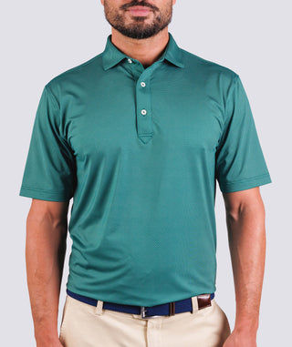 Clarence Mini Diamond Jacquard Performance Polo