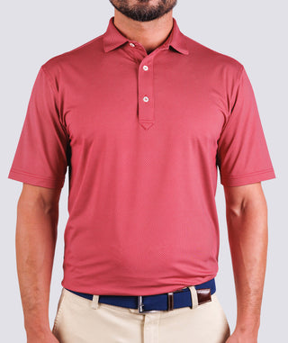 Clarence Mini Diamond Jacquard Performance Polo