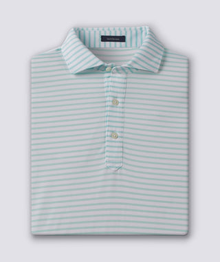 Gus Stripe Men's Performance Polo -Splash Turtleson 