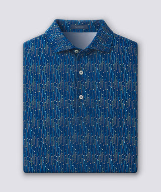 Max Performance Polo - Pattern- Navy/Apricot Turtleson