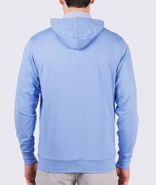 Joey Performance Hoodie - back - Luxe Blue - Turtleson