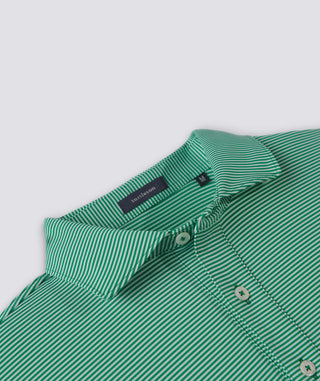 Carter Stripe Performance Men's Polo - Turtle - Turtleson