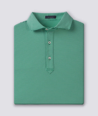 Carter Stripe Performance Men's Polo - Turtle - Turtleson