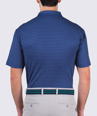 Morgan Performance Polo - back Navy/White - Turtleson