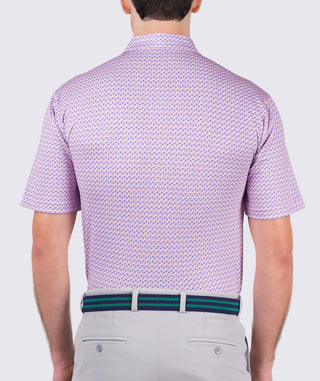 Morgan Performance Polo - back - Retro Pink/Marine - Turtleson