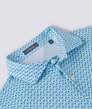 Morgan Performance Polo - Men's Wave/Marine - Turtleson