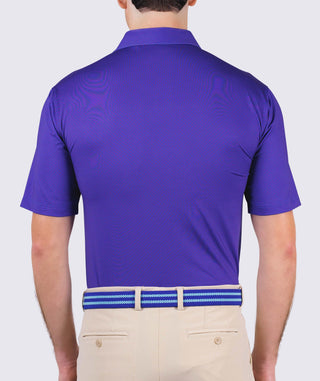 Asher Performance Polo - back Marine/Plumeria - Turtleson