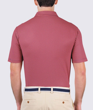 Ringo Performance Polo - back - White/Navy - Turtleson