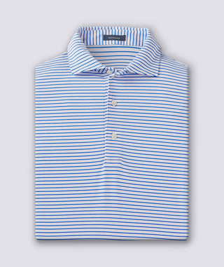 Dylan Stripe Performance Polo - Marine - Turtleson