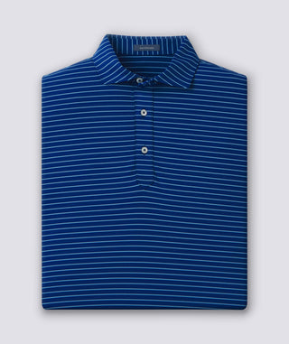 Trey Stripe Performance Polo men - Navy/Luxe Blue - Turtleson