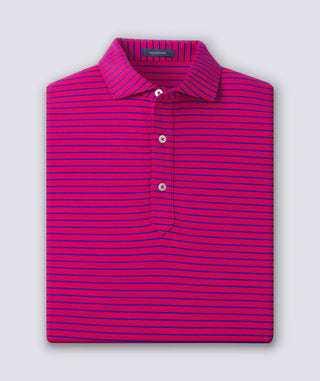 Trey Stripe Performance Polo men - Navy/Luxe Blue - Turtleson