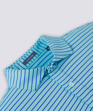 Trey Stripe Performance Polo Wave/Marine - Turtleson