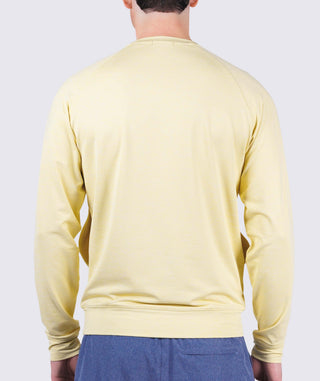 Brock Performance Crewneck - back Butter - Turtleson