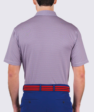 Xander Performance Polo - men - back White/Navy - Turtleson