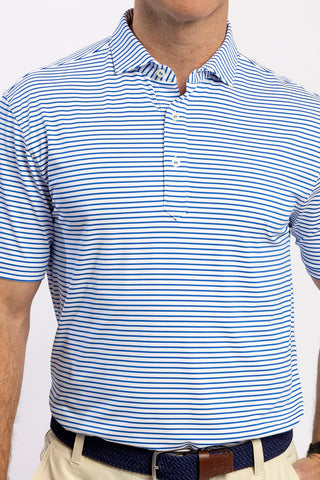 Mathew Stripe Performance Polo