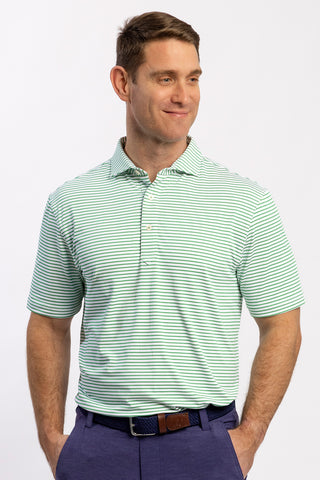 Mathew Stripe Performance Polo