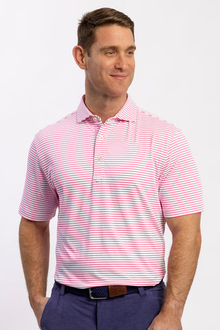 Mathew Stripe Performance Polo