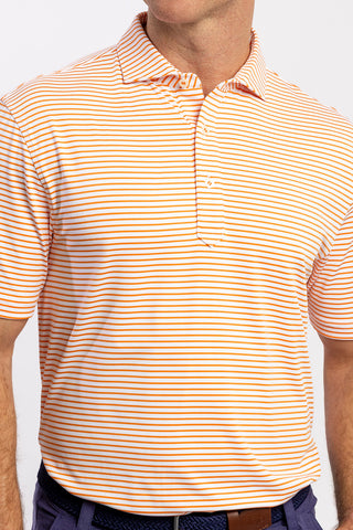 Mathew Stripe Performance Polo