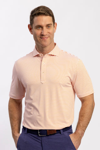 Mathew Stripe Performance Polo