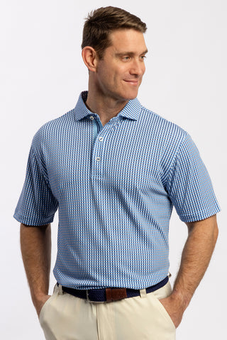 Hayden Diamond Knit Gingham Polo