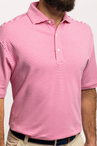 Duncan Stripe Cotton Polo