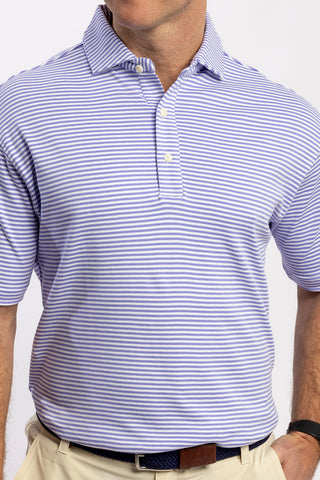 Duncan Stripe Cotton Polo