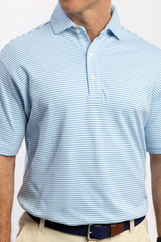 Duncan Stripe Cotton Polo