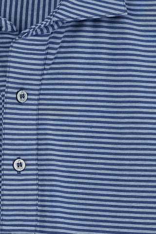 Avery Stripe Long Sleeve Polo