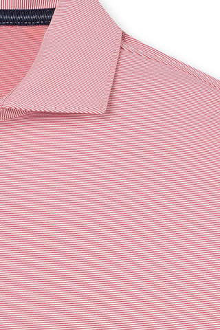 Finch Stripe Long Sleeve Two-Button Polo