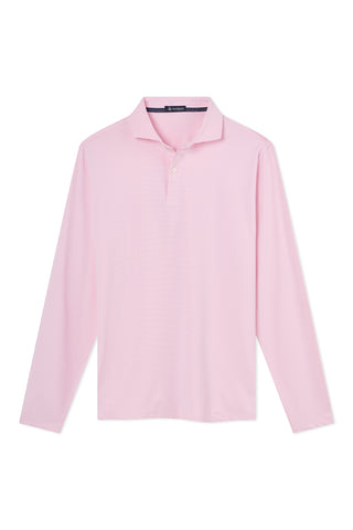 Finch Stripe Long Sleeve Two-Button Polo