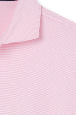 Finch Stripe Long Sleeve Two-Button Polo