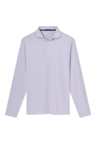 Finch Stripe Long Sleeve Two-Button Polo