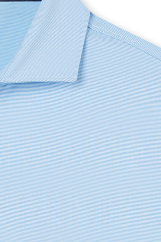 Finch Stripe Long Sleeve Two-Button Polo