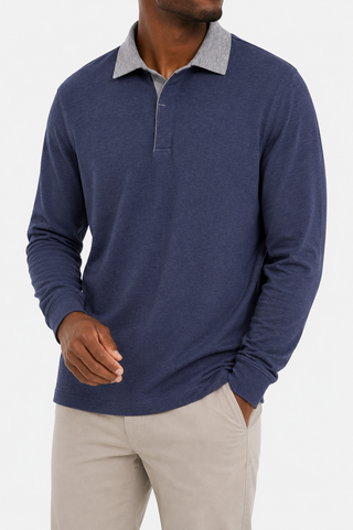 Issac Long Sleeve Rugby Polo