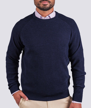 Heath Waffle Knit Crewneck Sweater