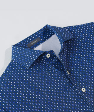 Archer Men's Performance Polo - Close Up - Turtleson -Navy/Royal Archer 