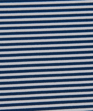 Carter Stripe Performance Men's Polo - Pattern Navy - Turtleson