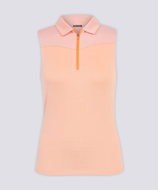 Wendy Sleeveless Half Zip Polo