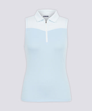 Wendy Sleeveless Half Zip Polo