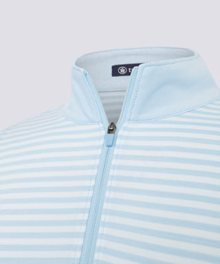 Kelli Stripe Sleeveless Sport Zip