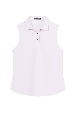 Cleo Sleeveless Snap Polo