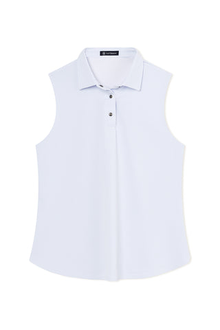 Cleo Sleeveless Snap Polo